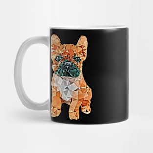 French bulldog, color polygonal 1 Mug